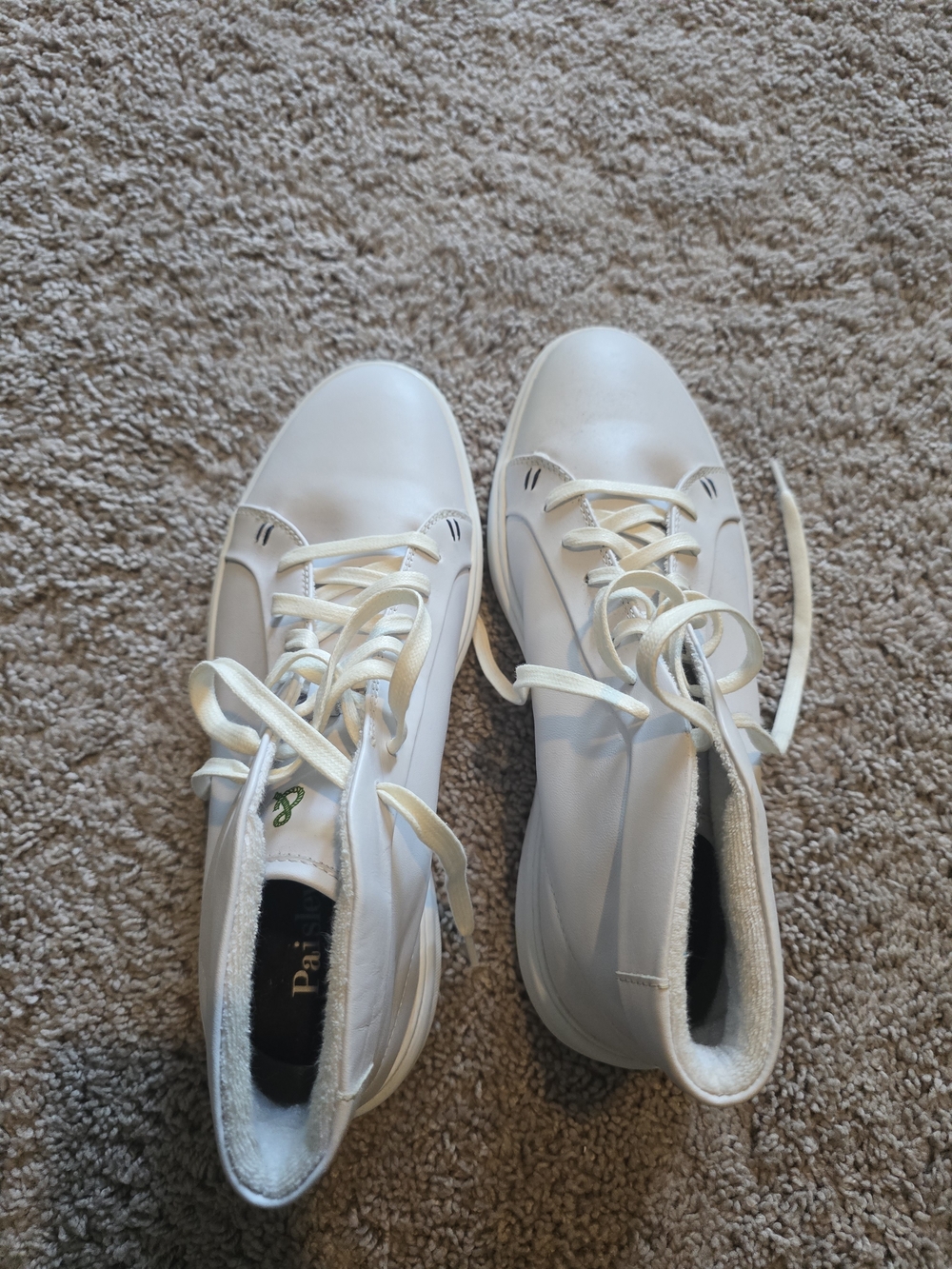 Paisley & Gray White Lace-Up Men's Sneakers